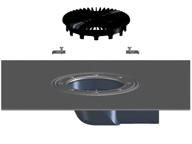HL5100THK – Horizontal Balcony and Terrace Drain Body with Bitumen Membrane – official HL photograph