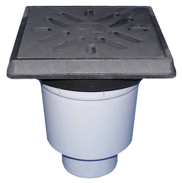 HL606.1W/5 — HL606.1W Magnum Vertical Drain — Cast-Iron Grate — official HL product photograph