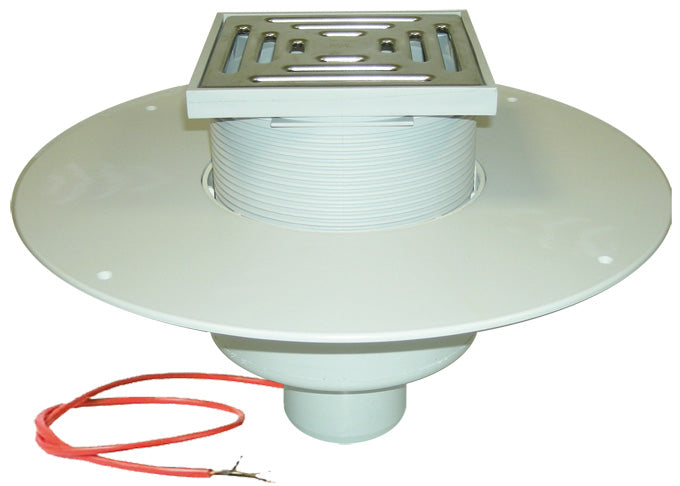 HL62.1BP/1 – Vertical Roof Drain with PVC Collar – Heated & Walkable