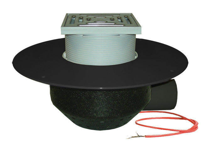 HL64.1BF/1 – Horizontal Roof Drain with PP Flange – Heated & Walkable