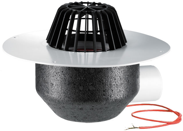 HL64.1P/1 – Horizontal Roof Drain with PVC Collar – Heated