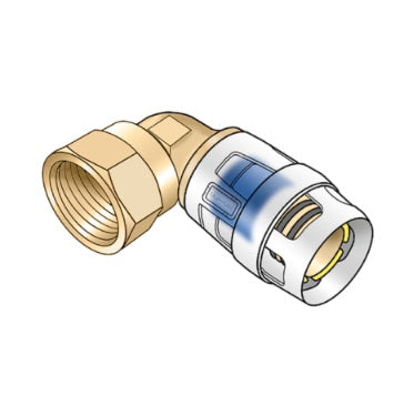KELOX-PROTEC CLIX adapter elbow 90° with female thread