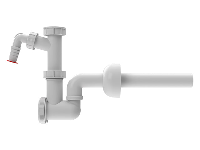 HL133/40 — HL133 Washbasin Trap with Cleaning Access and Appliance Connection — official HL product photograph