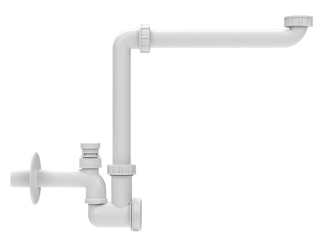 HL137N-BV/30 — HL137N-BV Space-Saving Washbasin Trap with Air Admittance Valve — official HL product photograph