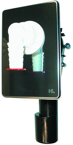 HL400 — Recessed Washing Machine Trap with Stainless Steel Cover — official HL product photo