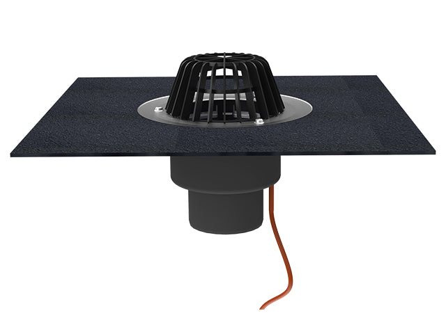 HL62.1H/1 – Vertical Roof Drain with Bitumen Membrane – Heated