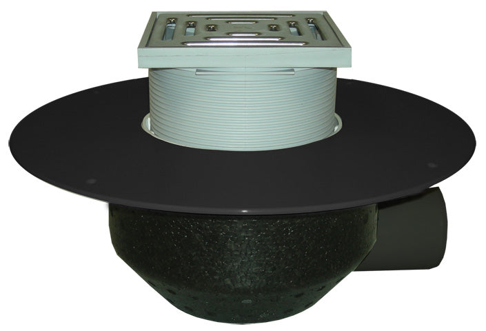 HL64BF/1 – Horizontal Roof Drain with PP Flange – Walkable