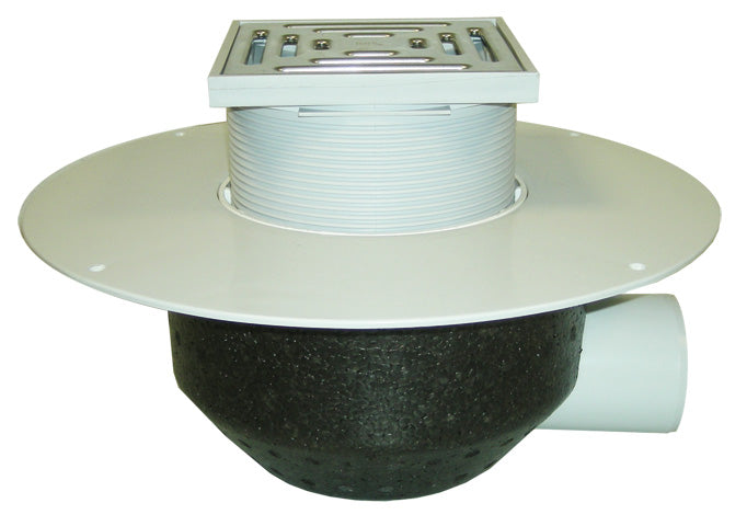 HL64BP/1 – Horizontal Roof Drain with PVC Collar – Walkable