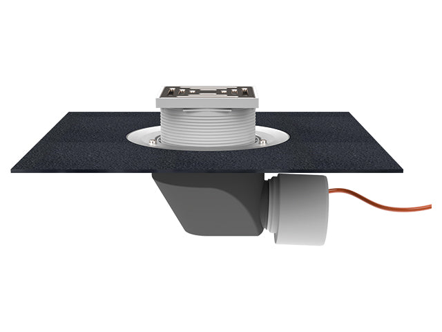 HL64.1BH – Horizontal Roof Drain with Bitumen Membrane – Heated & Walkable