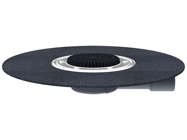HL90KH – Horizontal Balcony and Terrace Drain Body with Bitumen Membrane – Flat – official HL photograph