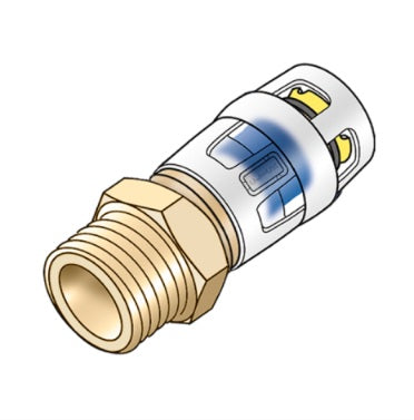 KELOX-PROTEC CLIX adapter with male thread